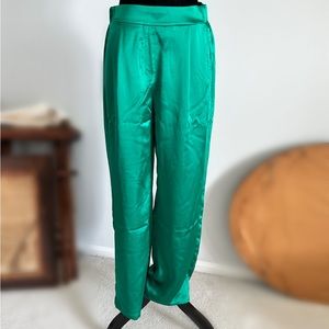 NWT Emerald Green Rachel Zoe Slacks size Medium